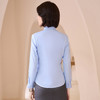 【专柜定制款 竹纤维】罗蒙春夏女装长袖衬衫女士正装商务通勤职业百搭刺绣衬衣女 商品缩略图5