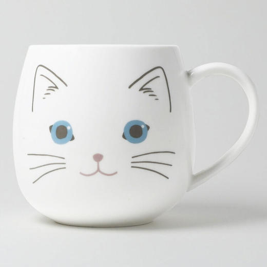 马克杯 小白猫 470ml 商品图0