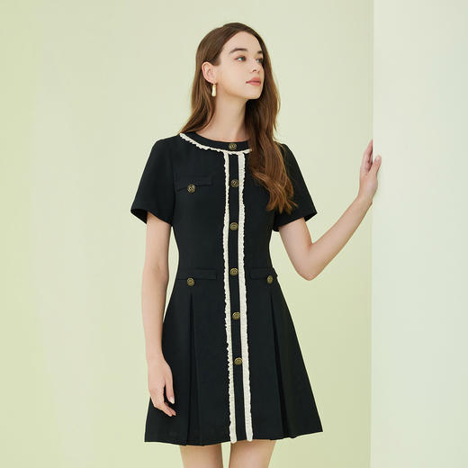 NF845斯尔丽瑟俪2023春夏新品撞色时尚活力连衣裙 商品图2