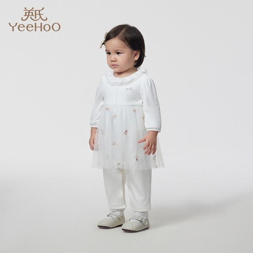 英氏-童衣类（春）G3英针长蛤英氏白73CM 商品图1