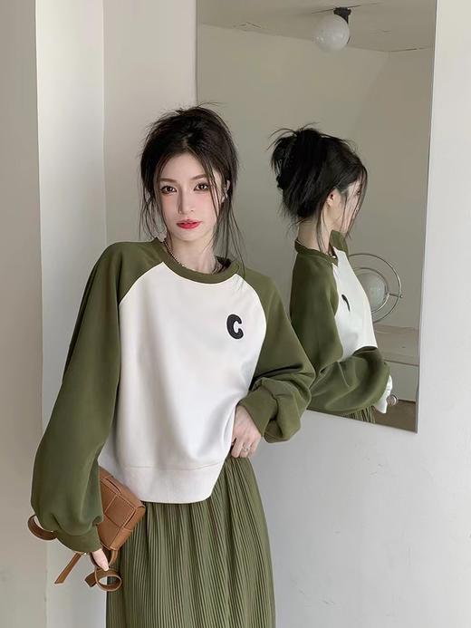 【GZ】无忧购美式圆领华棉复古牛奶丝时尚正肩卫衣5017（截单后7天发货) 商品图3