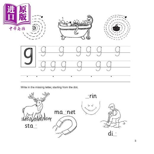 【中商原版】Jolly Phonics Workbook 3 NEW EDITION 快乐自然拼读练习册3 新版 英文原版 进口图书 教材教辅参考书 商品图2