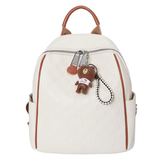 Safiya/索菲娅头层牛皮2023新款潮流旅行背包书包女款双肩包女包SF900116Y 商品图9