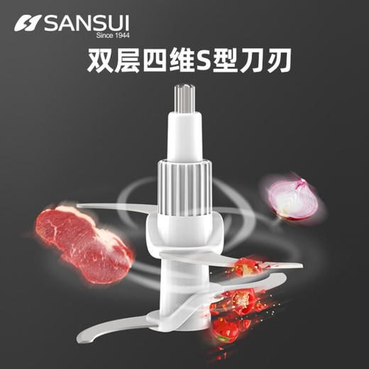 山水（SANSUI）家用电动多功能辅食料理 1.8升【加厚玻璃碗】 商品图3