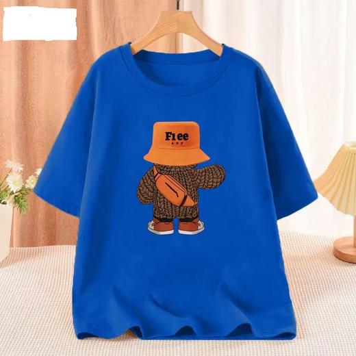 2023春夏季新款100%纯棉短袖ins风潮流情侣印花t恤美式街头百搭 商品图3