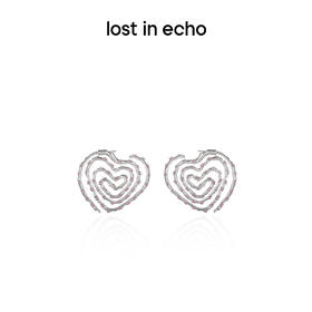 [捡漏价]lost in echo设计师款外星遗迹系列麦田爱心单圈耳环大圈圈环耳环