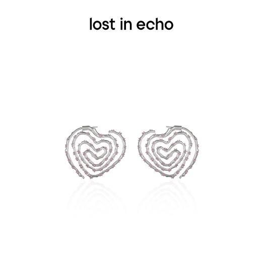 [捡漏价]lost in echo设计师款外星遗迹系列麦田爱心单圈耳环大圈圈环耳环 商品图0