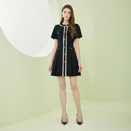 NF845斯尔丽瑟俪2023春夏新品撞色时尚活力连衣裙 商品图3