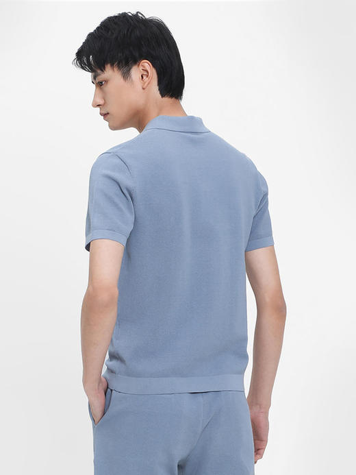 callisto浅蓝棉混纺T恤 SSTSS176C 商品图5