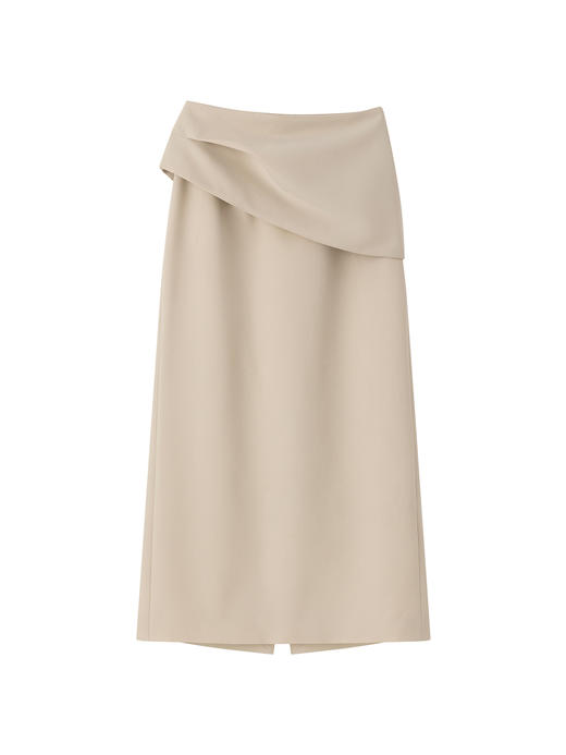 Viktoria Chan | SS23038 Melanie skirt with patch [ 半裙 浅卡其] 商品图6