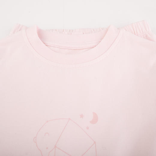 棉果果商场同款春季新品女童套头套装80-130尺码内衣家居服睡衣套装2件套上衣+裤子M121302223113 商品图2