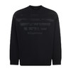 EMPORIO ARMANI 阿玛尼 男士棉质老鹰徽标印花圆领长袖卫衣 黑色 3R1MDH 1JHSZ 0094 商品缩略图0