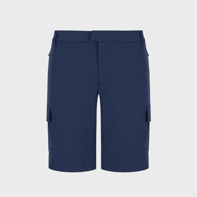 EMPORIO ARMANI EA7 阿玛尼 男士尼龙字母徽标贴花休闲短裤 蓝色 3RPS01 PNBWZ 1554