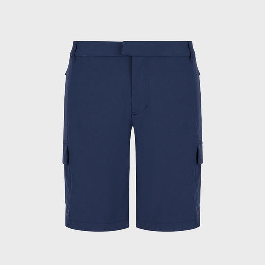 EMPORIO ARMANI EA7 阿玛尼 男士尼龙字母徽标贴花休闲短裤 蓝色 3RPS01 PNBWZ 1554 商品图0