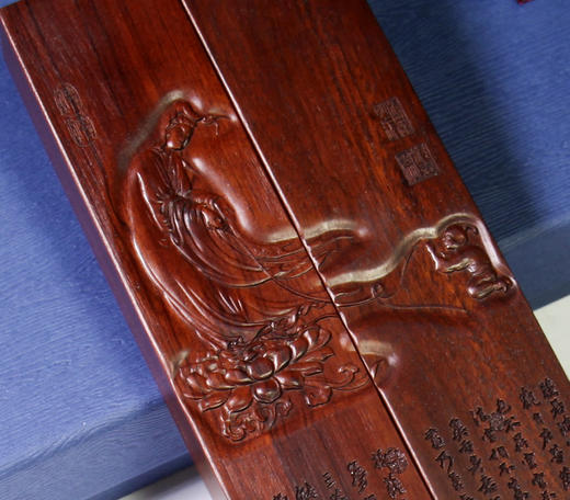 心经°酸枝&紫光檀镇纸（对） 商品图1