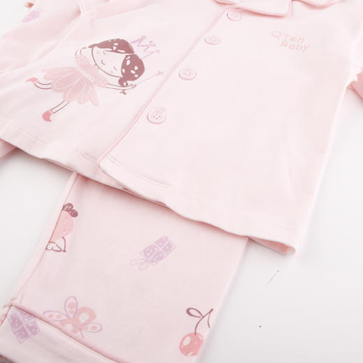 棉果果商场同款春季新品女童对开套装90-130尺码内衣家居服睡衣套装2件对开套装M121304223105 商品图2