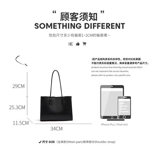 Safiya/索菲娅二层牛皮2023新款托特包单肩包包女式手提包女包 SF900285Y 商品图3