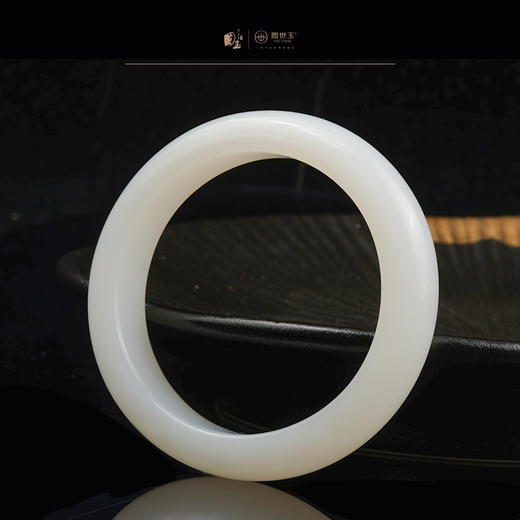 新疆国玉盟世玉和田玉羊脂玉手镯圈口59【带证书·顺丰物流】 商品图4