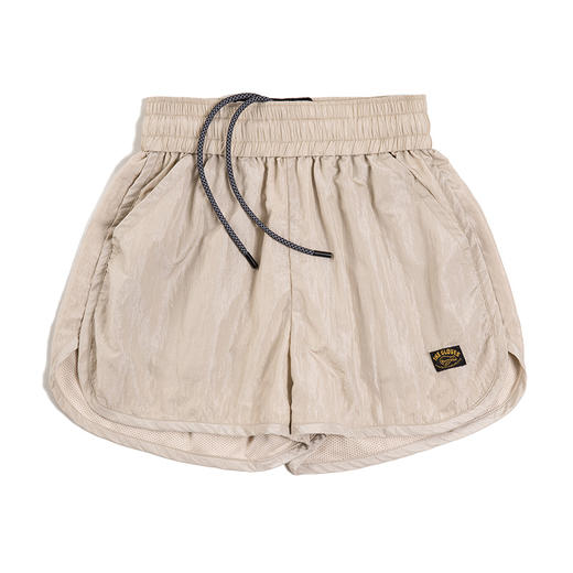 马登女装 美式休闲运动短裤百搭显瘦松紧裤简约纯色基础款短裤夏 商品图7