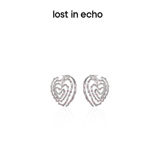 [捡漏价]lost in echo设计师款外星遗迹系列麦田爱心单圈耳环大圈圈环耳环 商品图1