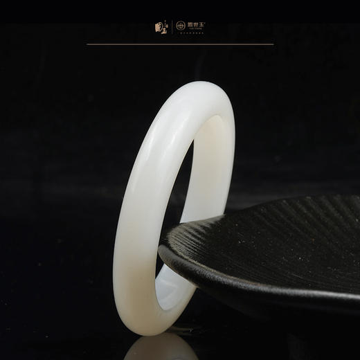 新疆国玉盟世玉和田玉羊脂玉手镯圈口59【带证书·顺丰物流】 商品图2