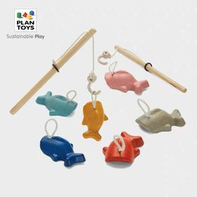 【PlanToys】进口PlanToys4646钓鱼游戏手眼协调亲子互动游戏木制益智平衡玩具