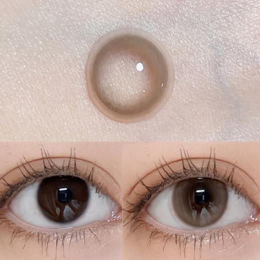 Woolilens【奶杏杏】日抛  自然莹润奶味棕  水嘟嘟杏子色 商品图1