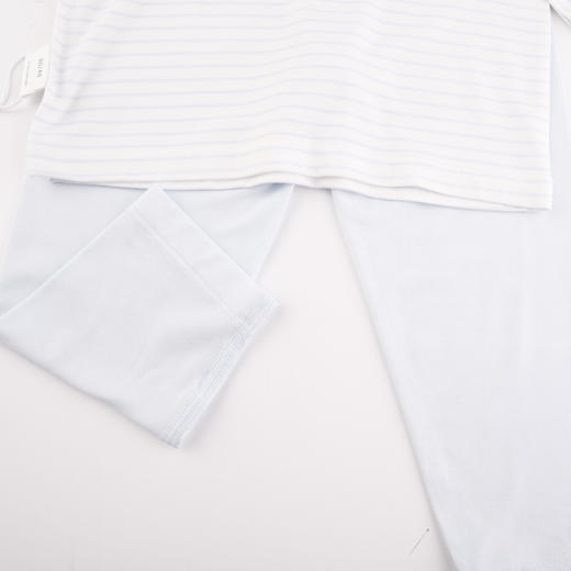 棉果果商场同款春季新品男童条纹兰精莫代尔套头套装140-160尺码两件套内衣家居服睡衣套装M111302423116 商品图3