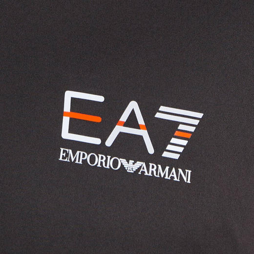 EMPORIO ARMANI EA7 阿玛尼 男士涤纶字母徽标印花短袖polo衫 深棕色 3RPF22 PJPCZ 1997 商品图2