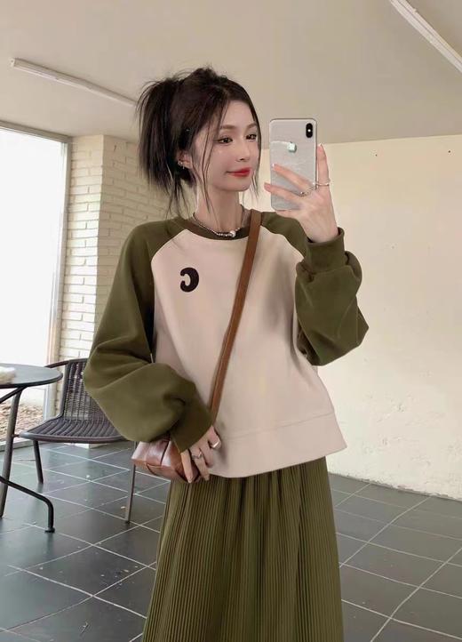 【GZ】无忧购美式圆领华棉复古牛奶丝时尚正肩卫衣5017（截单后7天发货) 商品图4