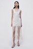 Jonathan Simkhai - Janette Cotton Mesh Midi Dress-Natural-乔纳森·希姆凯-女装-白色 商品缩略图0