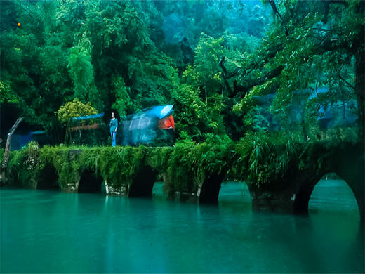 五一5日【贵州山水火车】黔东南经典线路の黄果树瀑布-青岩古镇-夜郎谷-荔波小七孔-西江苗寨 商品图5