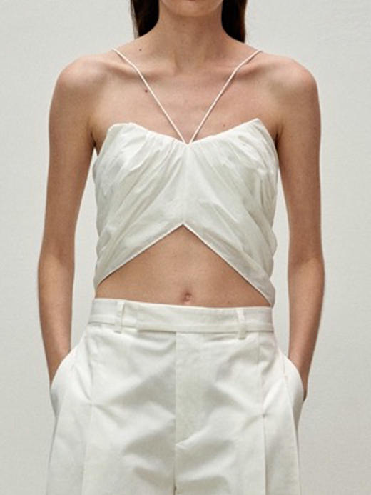 Viktoria Chan | SS23011 Astrid strap top [吊带露背上衣 米白 ] 商品图4