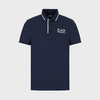 EMPORIO ARMANI EA7 阿玛尼 男士棉质字母徽标印花短袖polo衫 蓝色 3RPF17 PJ03Z 1554 商品缩略图0