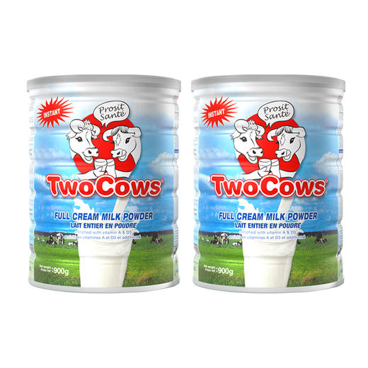【保税直发】包邮包税  荷兰双牛TwoCows全脂奶粉900g   效期：27年2月 商品图1