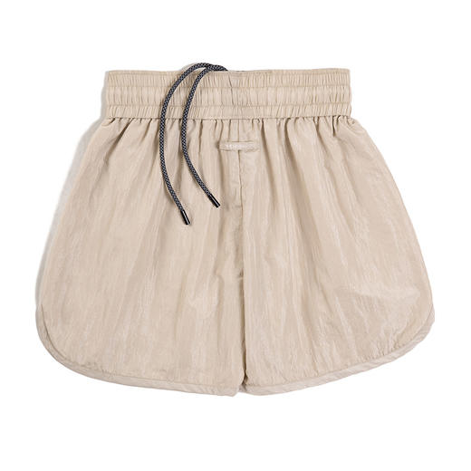 马登女装 美式休闲运动短裤百搭显瘦松紧裤简约纯色基础款短裤夏 商品图8