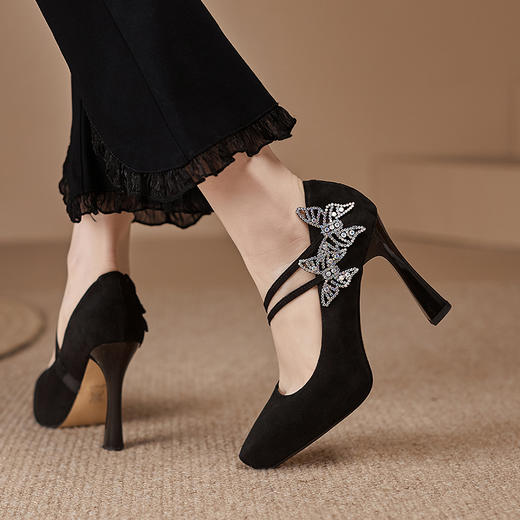 优雅百搭，重工打造防水台简约时尚单鞋JH305 商品图4