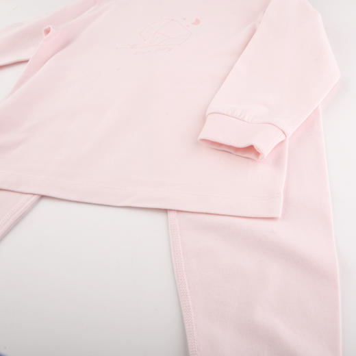 棉果果商场同款春季新品女童套头套装80-130尺码内衣家居服睡衣套装2件套上衣+裤子M121302223113 商品图3