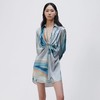 Jonathan Simkhai-ROMA MARBLE SATIN DRAPED FRONT MINI DRESS-LAGUNA MARBLE PRINT-乔纳森·希姆凯-女装-蓝印花 商品缩略图0