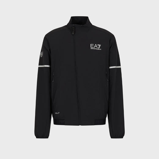 EMPORIO ARMANI EA7 阿玛尼 男士 VENTUS7 技术面料字母徽标印花拉链外套 黑色 3RPB13 PNCRZ 1200 商品图0