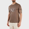 EMPORIO ARMANI 阿玛尼 男士刺绣徽标圆领短袖T恤 咖啡色 3R1TV4 1JUVZ 0440 商品缩略图1