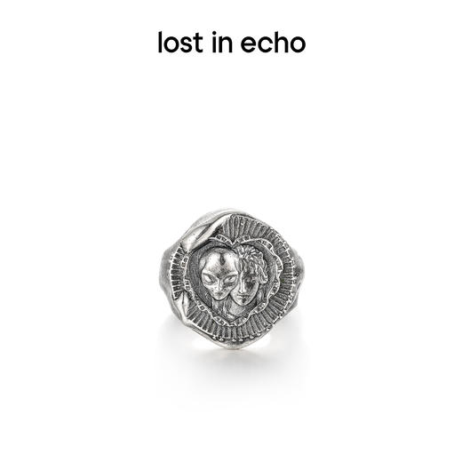 lost in echo设计师款外星遗迹系列复古出土银币图章戒指设计感女 商品图1
