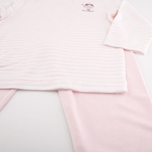 棉果果商场同款春季新品兰精莫代尔套头套装80-130尺码内衣家居服上衣+裤子套装M121302423104 商品图4