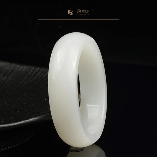 新疆国玉盟世玉和田玉羊脂玉手镯圈口60.9【带证书·顺丰物流】 商品图2