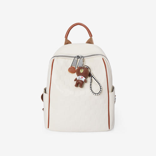 Safiya/索菲娅头层牛皮2023新款潮流旅行背包书包女款双肩包女包SF900116Y 商品图5