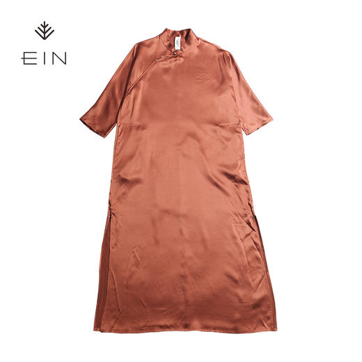EIN重磅真丝直身禅修长卦连衣裙ED29023 商品图3