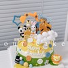 动物园儿童圆形蛋糕（先和客服确定玩偶再下单⚠️绿色素重-低糖处理无添加 商品缩略图0