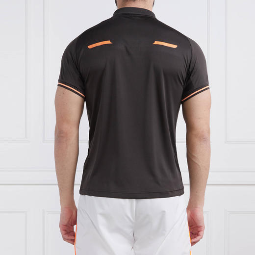 EMPORIO ARMANI EA7 阿玛尼 男士涤纶字母徽标印花短袖polo衫 深棕色 3RPF22 PJPCZ 1997 商品图1