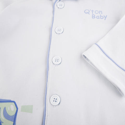 棉果果商场同款春季新品（5A）级抗菌90-130尺码内衣家居服睡衣套装2件套对开套装M111304223101 商品图3