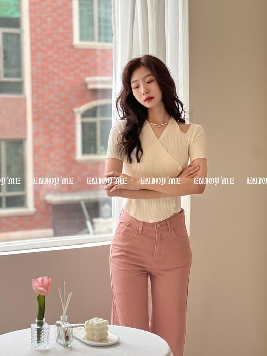 【门店同款】夏季挂脖侧排扣针织衫 150627028 商品图4